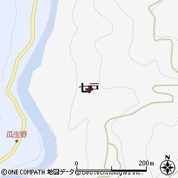 高知県長岡郡本山町七戸周辺の地図