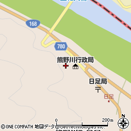 和歌山県新宮市熊野川町日足322周辺の地図