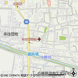 愛媛県松山市久米窪田町1074周辺の地図