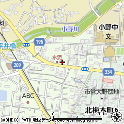 愛媛県松山市水泥町887周辺の地図