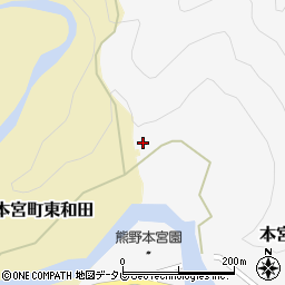 和歌山県田辺市本宮町上大野158周辺の地図