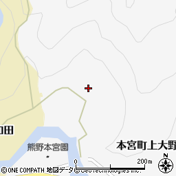 和歌山県田辺市本宮町上大野138周辺の地図