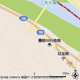 和歌山県新宮市熊野川町日足354周辺の地図