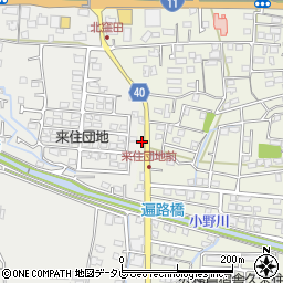 愛媛県松山市久米窪田町1107-1周辺の地図
