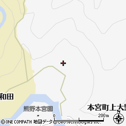 和歌山県田辺市本宮町上大野148周辺の地図