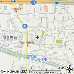 愛媛県松山市久米窪田町1073周辺の地図