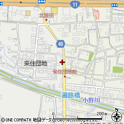 愛媛県松山市久米窪田町1108周辺の地図