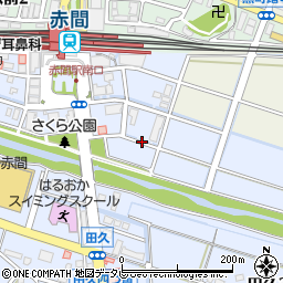 福岡県宗像市栄町周辺の地図