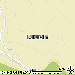 三重県熊野市紀和町和気周辺の地図