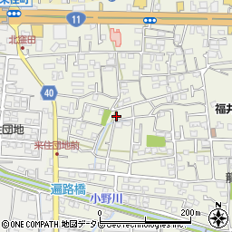 愛媛県松山市久米窪田町1039-18周辺の地図