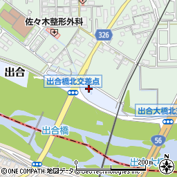 愛媛県松山市出合周辺の地図