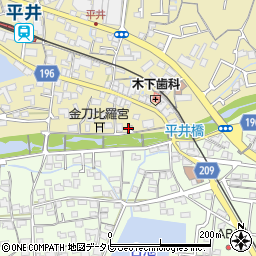 愛媛県松山市平井町2588-2周辺の地図