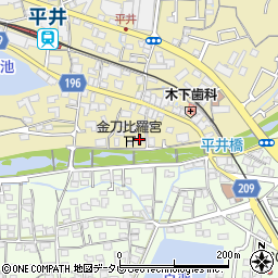 松山市平井集会所周辺の地図