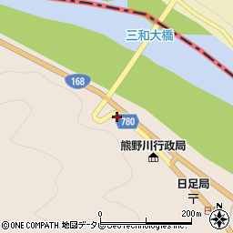 和歌山県新宮市熊野川町日足306周辺の地図