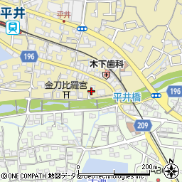 愛媛県松山市平井町2588-4周辺の地図