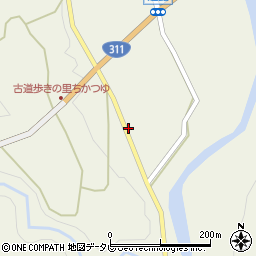 和歌山県田辺市中辺路町近露2136周辺の地図