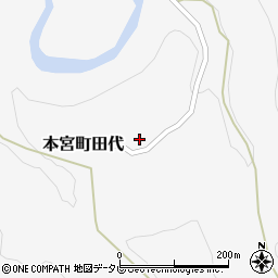 和歌山県田辺市本宮町田代204周辺の地図