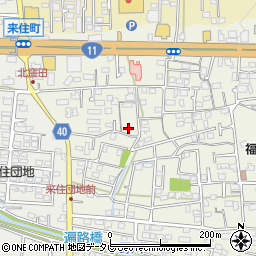 愛媛県松山市久米窪田町1121周辺の地図