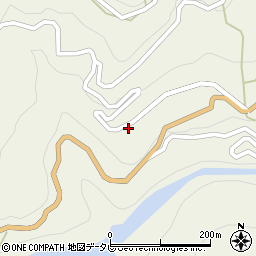 高知県長岡郡大豊町西峯2465周辺の地図