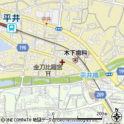 愛媛県松山市平井町2624周辺の地図