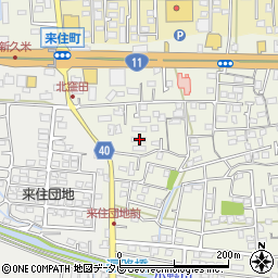 愛媛県松山市久米窪田町1118周辺の地図