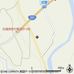 和歌山県田辺市中辺路町近露2128周辺の地図