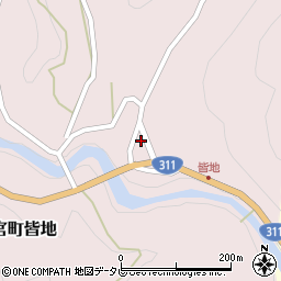 和歌山県田辺市本宮町皆地99周辺の地図