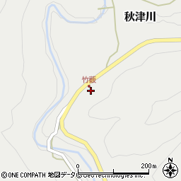 和歌山県田辺市秋津川1666周辺の地図