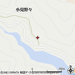 徳島県那賀郡那賀町木頭助小見野々10周辺の地図