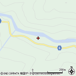 高知県土佐郡大川村大北川18周辺の地図