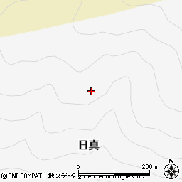 徳島県那賀町（那賀郡）日真（横尾）周辺の地図