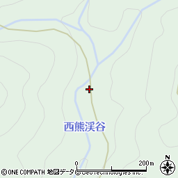 堂床キャンプ場周辺の地図