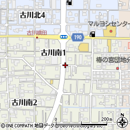 〒790-0943 愛媛県松山市古川南の地図
