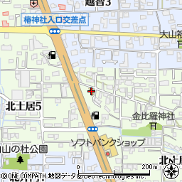 ファミリーマート松山インター北店周辺の地図