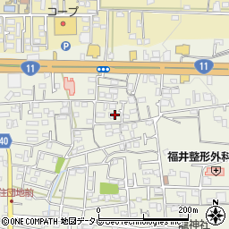 愛媛県松山市久米窪田町900周辺の地図