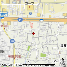 愛媛県松山市久米窪田町1126-4周辺の地図