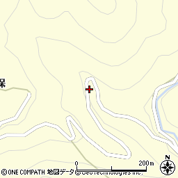 徳島県那賀郡那賀町音谷惣谷周辺の地図