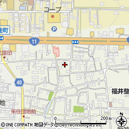 愛媛県松山市久米窪田町1129周辺の地図