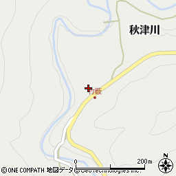 和歌山県田辺市秋津川1680周辺の地図