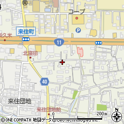 愛媛県松山市久米窪田町1132周辺の地図