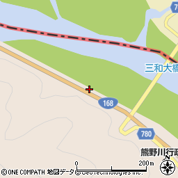 和歌山県新宮市熊野川町日足289周辺の地図