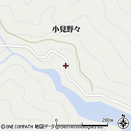 徳島県那賀郡那賀町木頭助小見野々19周辺の地図