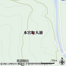和歌山県田辺市本宮町大瀬周辺の地図