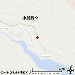 徳島県那賀郡那賀町木頭助小見野々50周辺の地図