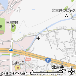 愛媛県東温市樋口1101-1周辺の地図