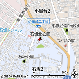 石坂北公園周辺の地図