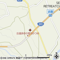 和歌山県田辺市中辺路町近露2103周辺の地図