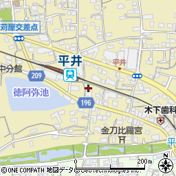 愛媛県松山市平井町1409周辺の地図