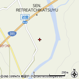 和歌山県田辺市中辺路町近露1622周辺の地図