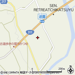 和歌山県田辺市中辺路町近露1644周辺の地図